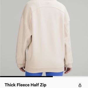 lululemon thick fleece half zip